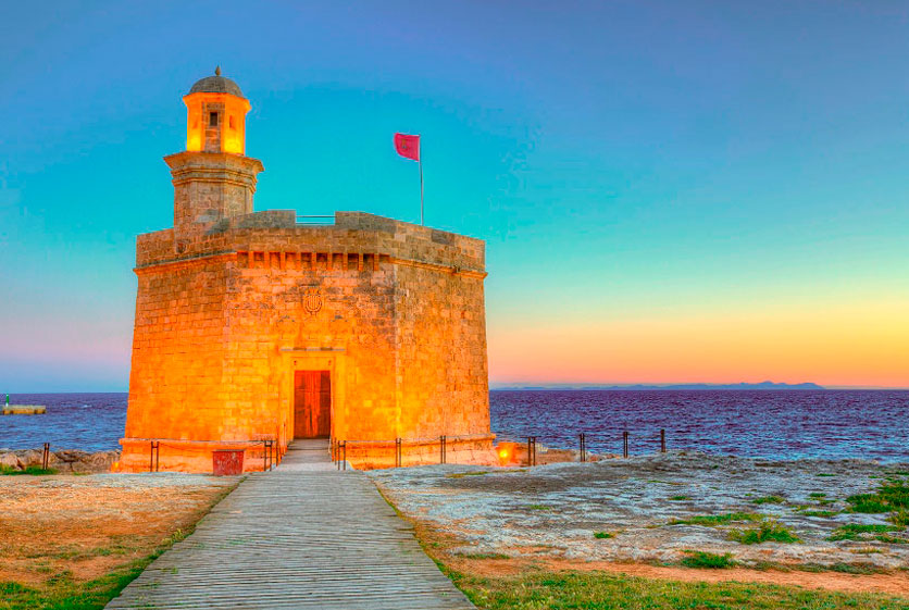 Monuments in Cala Blanca Cala Blanca Menorca landscapes and excursions