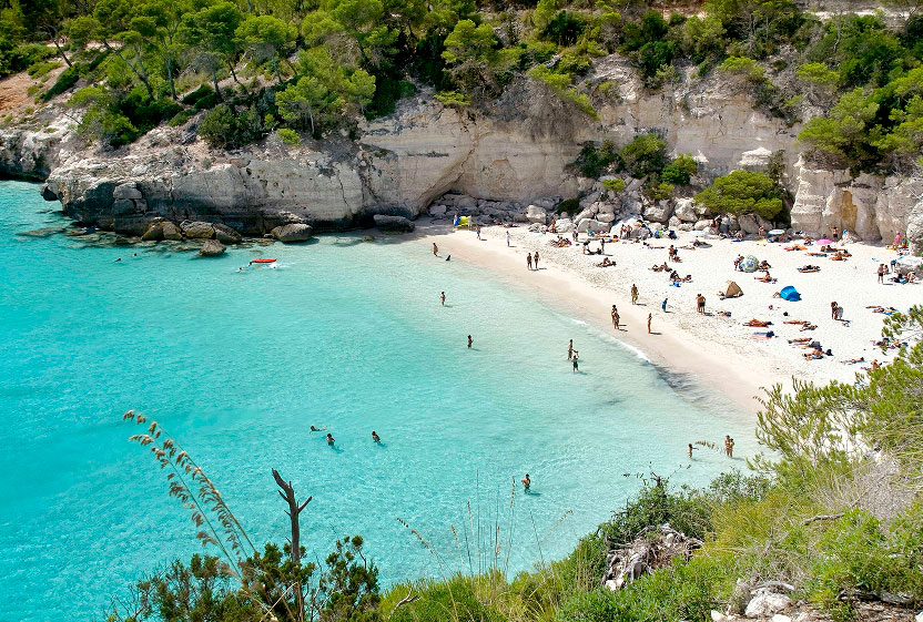 Cove of Cala Blanca Apartaments Cala Blanca Menorca