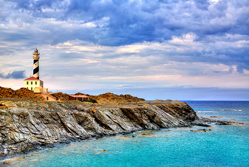 Cala Blanca Lighthouse Cala Blanca Menorca Apartments excursions